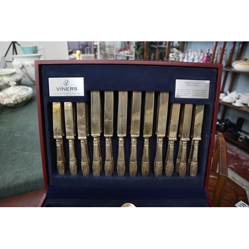 237 - 2 cases of gold tone cutlery