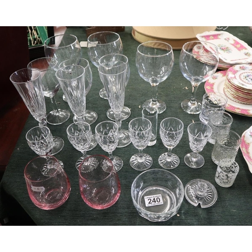 240 - Collection of glass