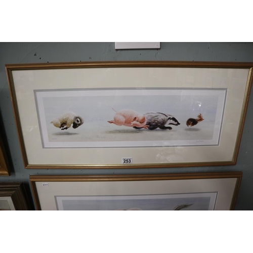 253 - Set of 4 L/E signed prints - The Chase by Geldart