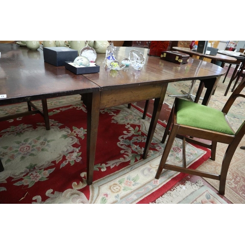 268 - Antique mahogany D End table - Approx size L: 266cm W: 114cm H: 70cm