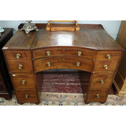 284 - Inlaid Georgian gents dressing table