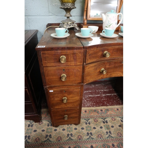 284 - Inlaid Georgian gents dressing table