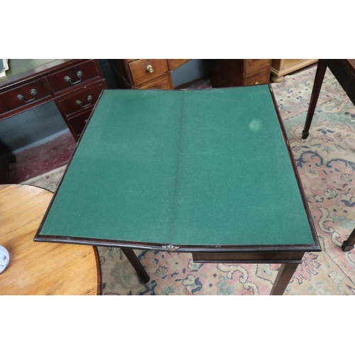 291 - Antique mahogany card table