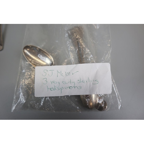 3 - Large collection of hallmarked silver spoons - Approx gross weight: 458g