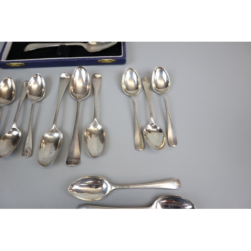 3 - Large collection of hallmarked silver spoons - Approx gross weight: 458g