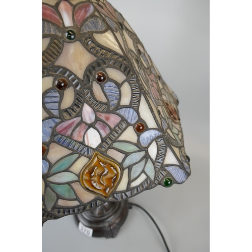 370 - Tiffany style table lamp