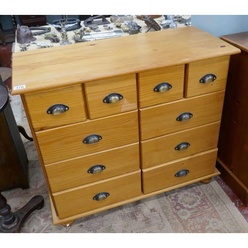 376 - Multi drawer chest - Approx size W: 92cm D: 41cm H: 80cm