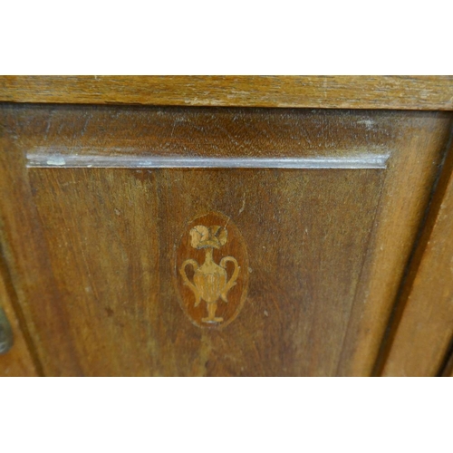 378 - Marble top inlaid washstand