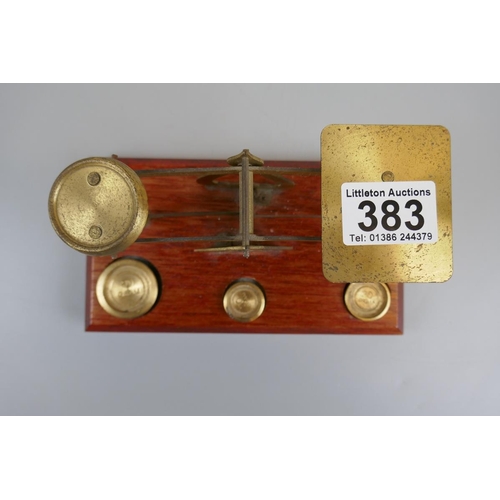 383 - Set of post office scales