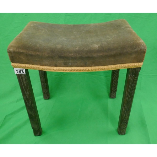 388 - George VI Coronation stool by Maple & Co