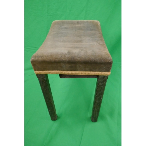 388 - George VI Coronation stool by Maple & Co