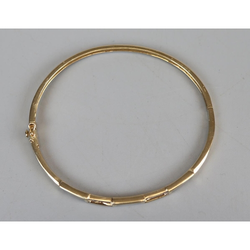 39 - Gold diamond set bangle