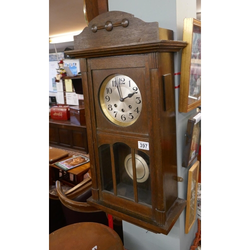 397 - Working Edwardian wall clock