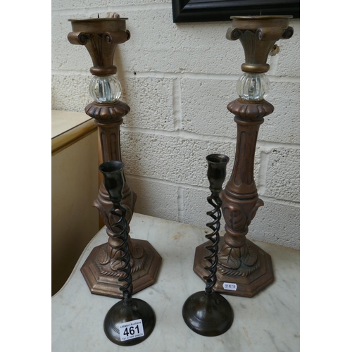 461 - 2 sets of candlesticks