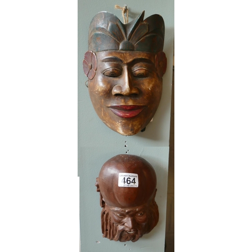 464 - Indian mask together with Chinese immortal mask