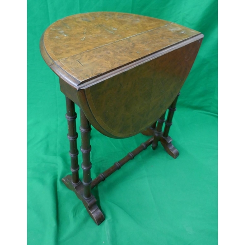 474 - Burr walnut Sutherland table