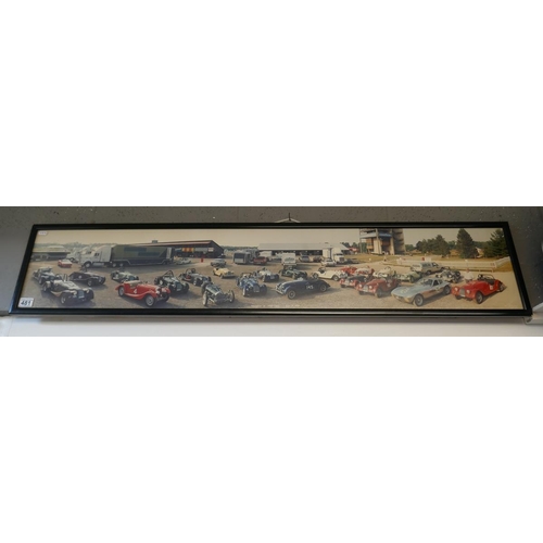 481 - Panoramic framed photograph - Morgan's in Mid-Ohio 1991