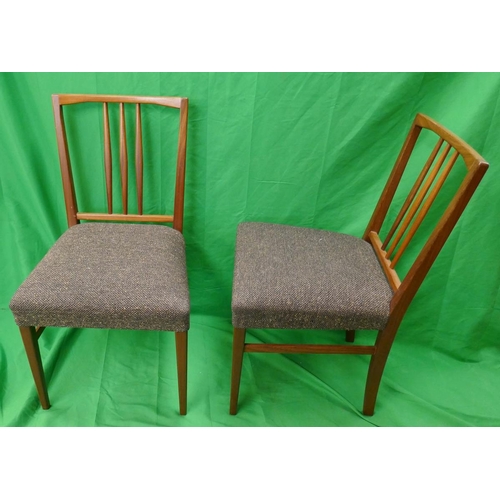 507 - Set of four mahogany framed Gordon Russel dining chairs - Trevor Chin design