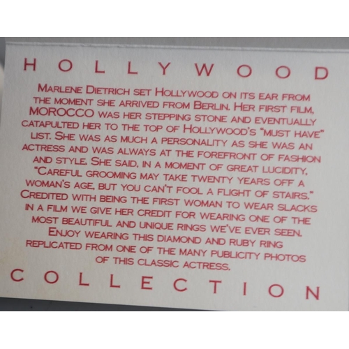 63 - Stone set costume ring - The Hollywood Collection