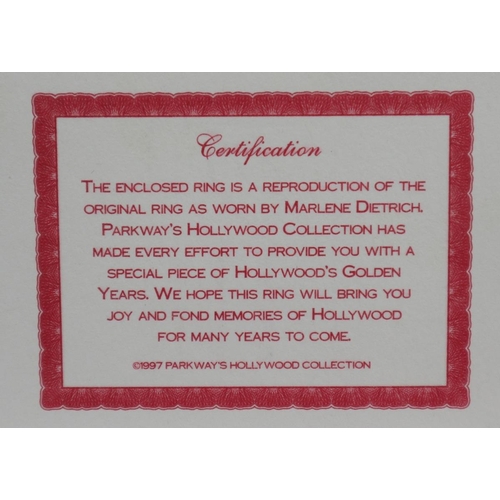 63 - Stone set costume ring - The Hollywood Collection