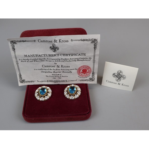 67 - Camrose & Kross stone set earrings