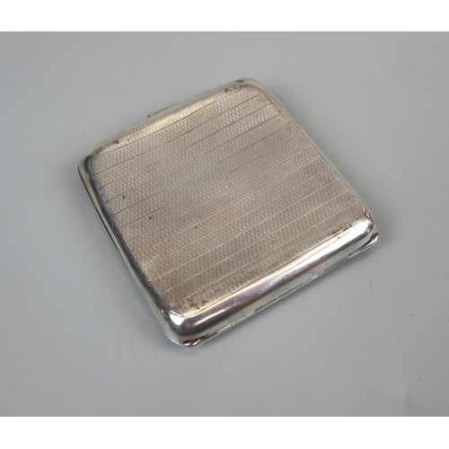 7 - 2 hallmarked silver cigarette cases - Circa 1930's to include W T Wiseman & Frederick Field - Approx... 