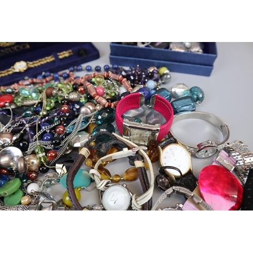 76 - Costume jewellery to include watches