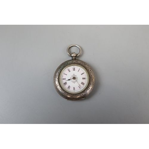 97 - 2 silver pocket watches & another