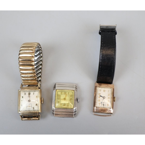 98 - 3 watches to include 1 with gold case