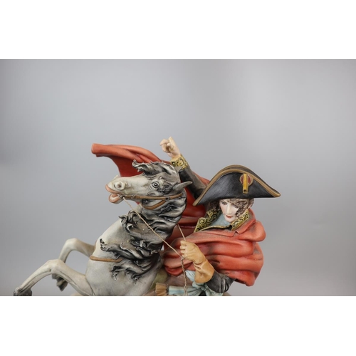 105 - Fine quality ceramic figurine on metal base - Napoleon