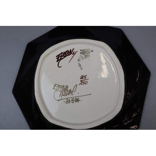 109 - Moorcroft ‘Black Ryden Polperro’ Plate - Designed by