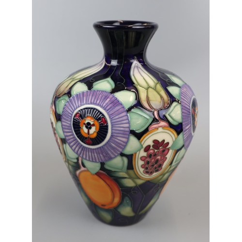 112 - Moorcroft ‘Passions Of Summer’ Vase - L/E 13 of 50 designed by Emma Bossons - 2009 - H: 18.5cm