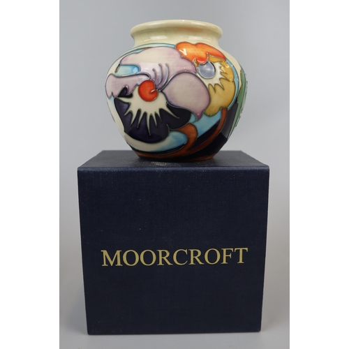 116 - Moorcroft ‘Thoughts In Flight’ Vase - Designed by Emma Bossons - 2007 - Approx. H: 7.5cm