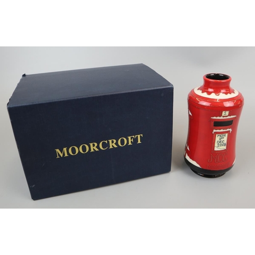 119 - Moorcroft ‘Post Box’ Vase - Designed by Julie-Anne Bowen - 2008 - Approx. H: 14cm