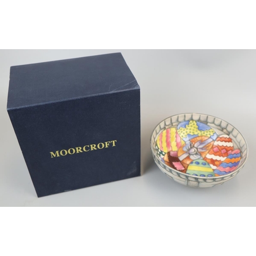 121 - Moorcroft ‘Eggs In A Basket’ - Designed by Julie-Anne Bowen - L/E 1 of only 4 - Approx. D: 16.5cm