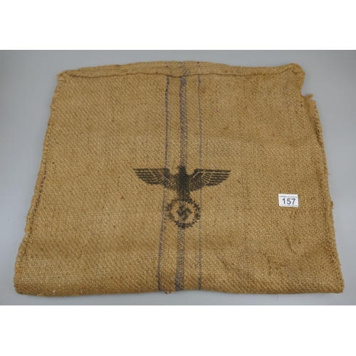 157 - Nazi hessian sack