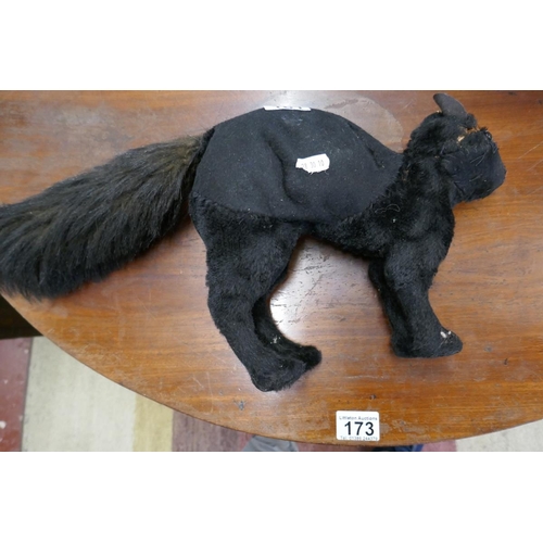 161 - Victorian cat stuffed toy