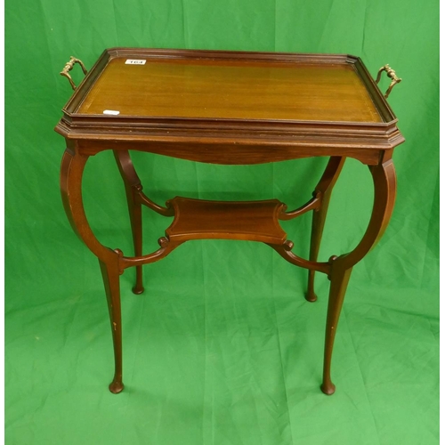 164 - Edwardian butlers tray on stand