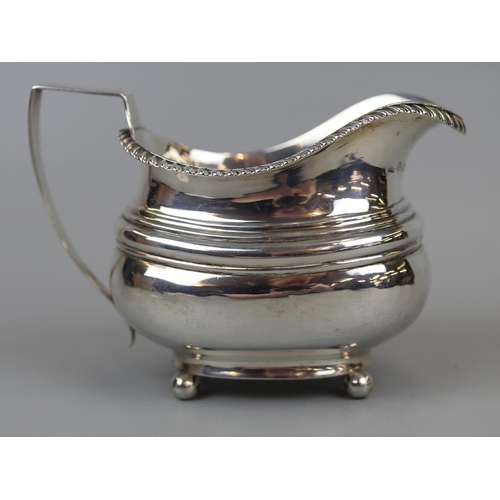 17 - Hallmarked silver sauceboat - Makers mark S.L. - Approx 140g