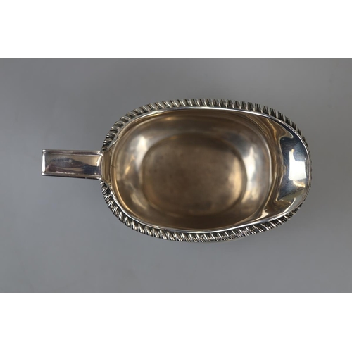 17 - Hallmarked silver sauceboat - Makers mark S.L. - Approx 140g