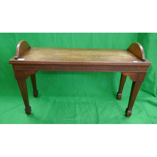 172 - Small oak window bench