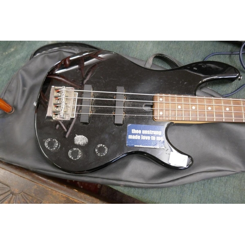 177 - Yamaha bass guitar, Vantage amp & Hiwatt amp