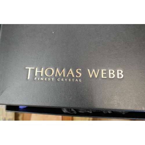 179 - Boxed Thomas Webb crystal glass set