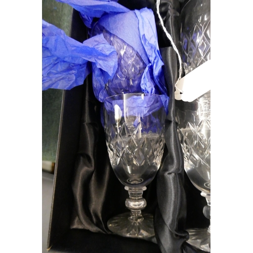 179 - Boxed Thomas Webb crystal glass set