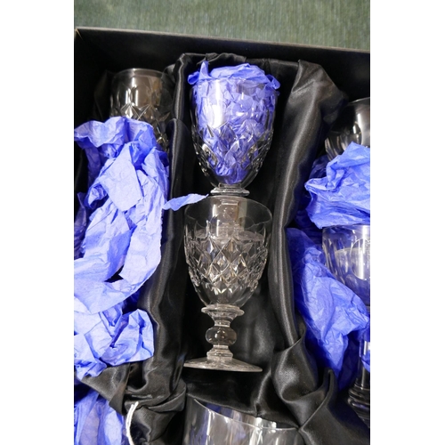 179 - Boxed Thomas Webb crystal glass set