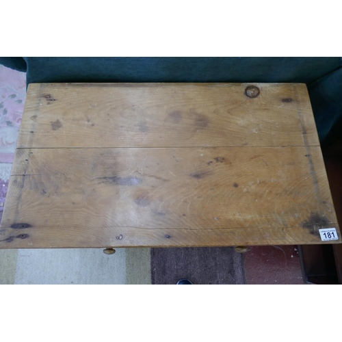 181 - Small antique pine side table - Approx. W: 75cm D: 45cm H:73cm