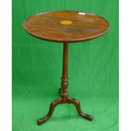 185 - Inlaid mahogany wine table