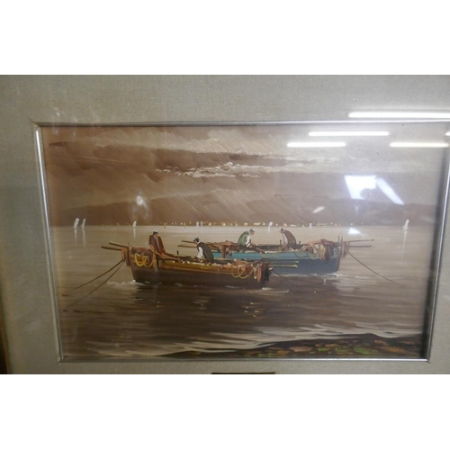 195 - Pair of oils - B.Anastasi - Approx. IS: 41cm x 25cm