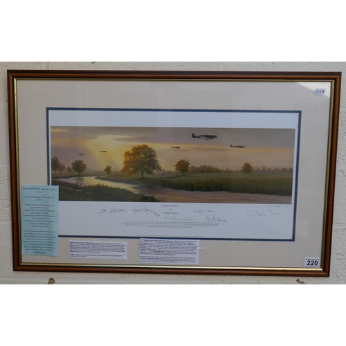 220 - L/E signed print - Return of the few by Stephen Brown