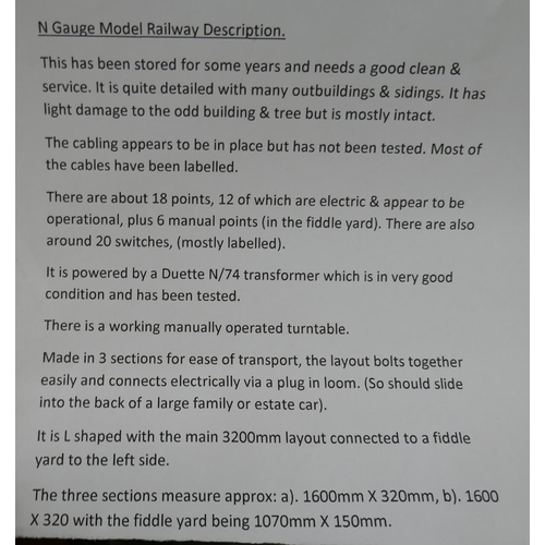 224 - N Gauge model railway